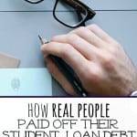 how real people paid off their student loan debt