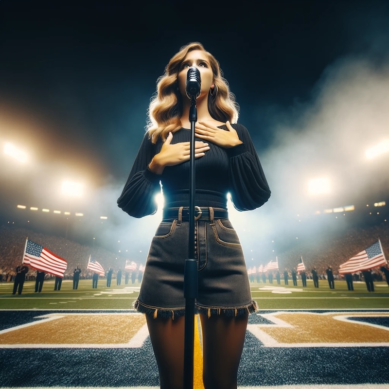 Paid To Sing The National Anthem College side hustle: get paid to perform | Source: DALL-E