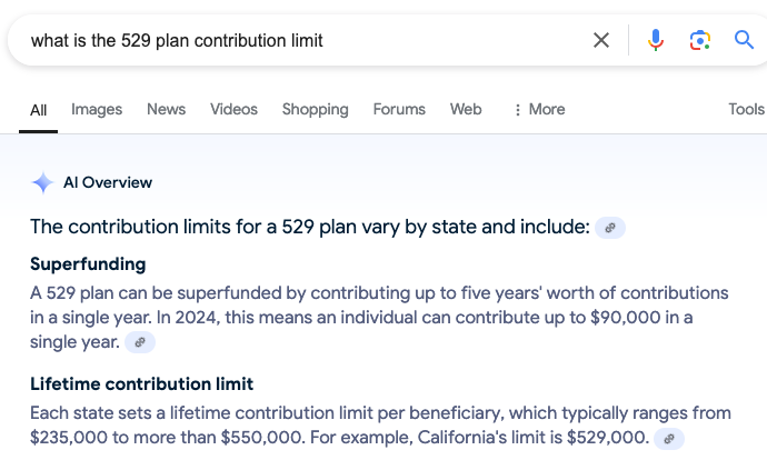 529 Plan Contribution - MIssing Key Info What Is The 529 Plan Contribution Limit?