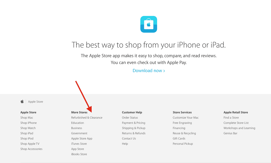 Apple Store ways to save money: Apple Refurbished Store | Source: The College Investor