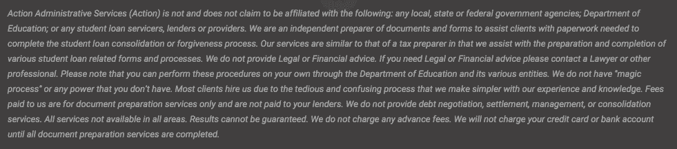 Disclaimer Student Loan scam: Student Aid Disclaimer