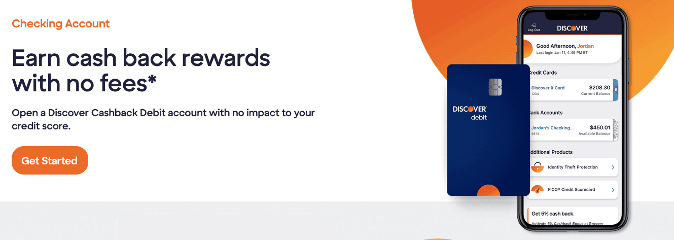Discover Bank Review: cash back rewards screenshot | Source: The College Investor