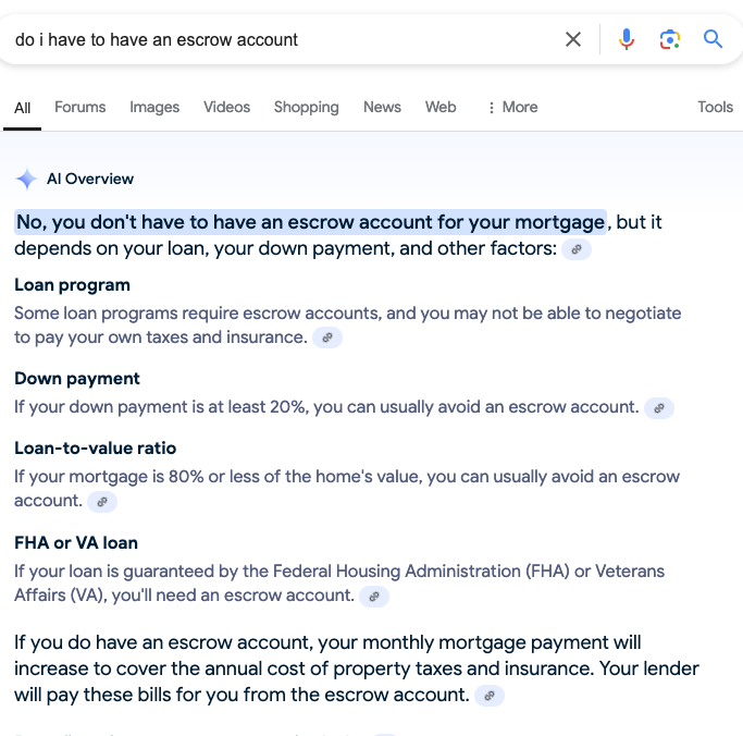 Do I have to have an escrow account? Do I Have To Have An Escrow Account?