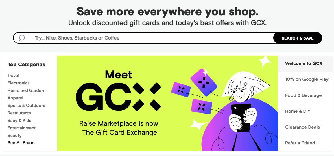 GCX Gift Card Exchange