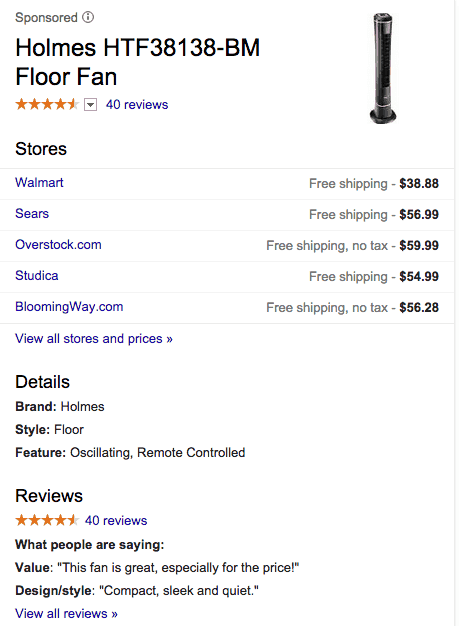 Holmes Fan Google ways to save money: compare prices online | Source: The College Investor