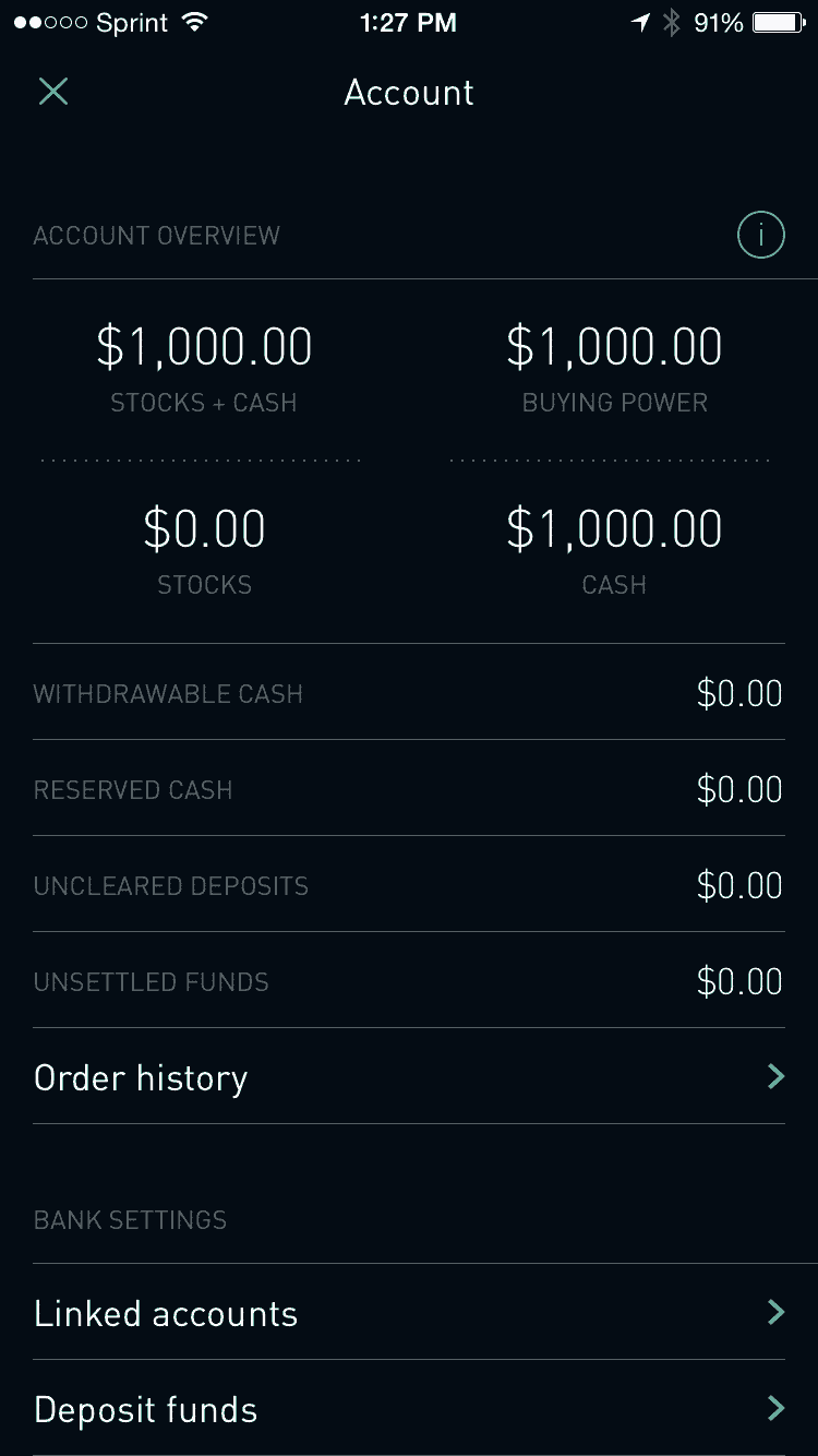 Robinhood screenshot Best free investing apps: Robinhood app screenshot