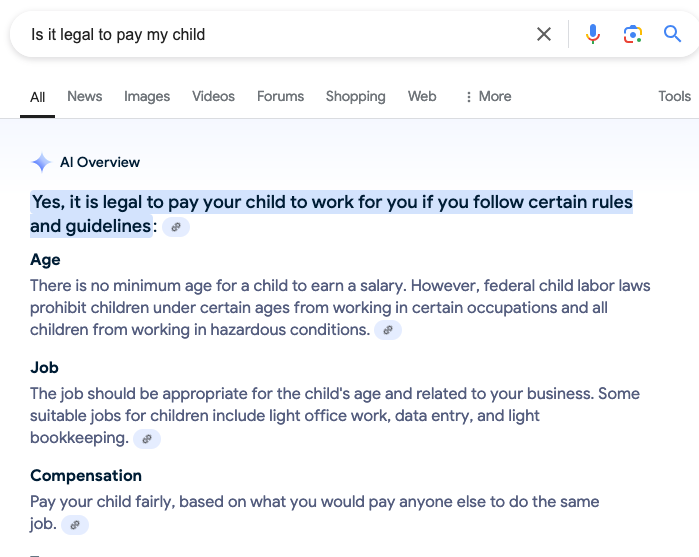 Is It Legal To Pay My Child? Is It Legal To Pay My Child?