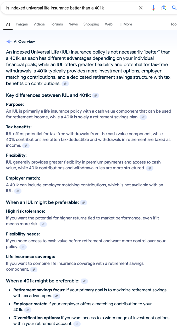IUL vs 401k Is Indexed Universal Life Insurance Better Than A 401k?