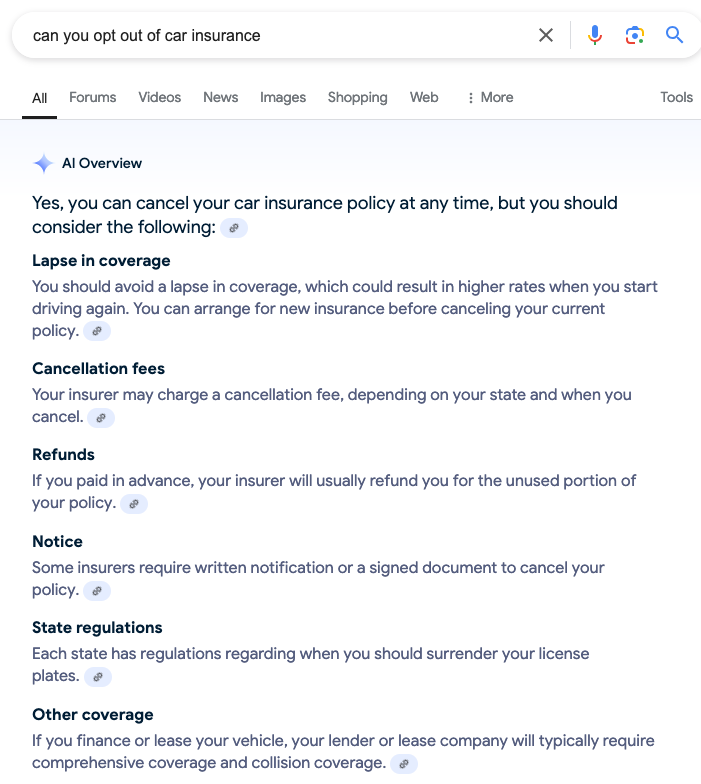 Opt out of car insurance Can You Opt Out Of Car Insurance?