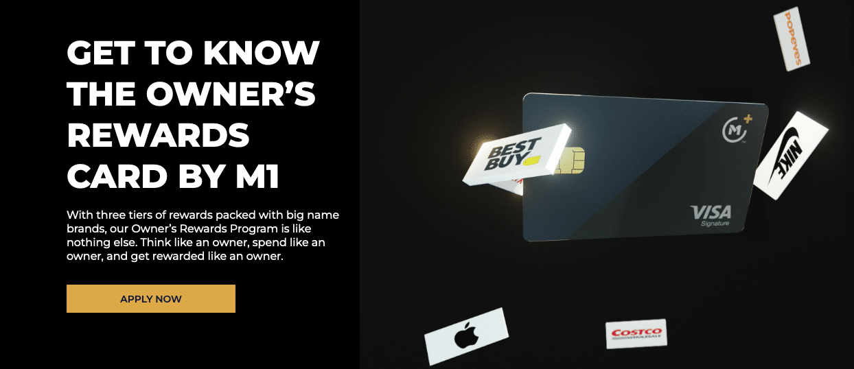 Owners Rewards Card M1 M1 Finance Review: M1 Owners Card | Source: The College Investor