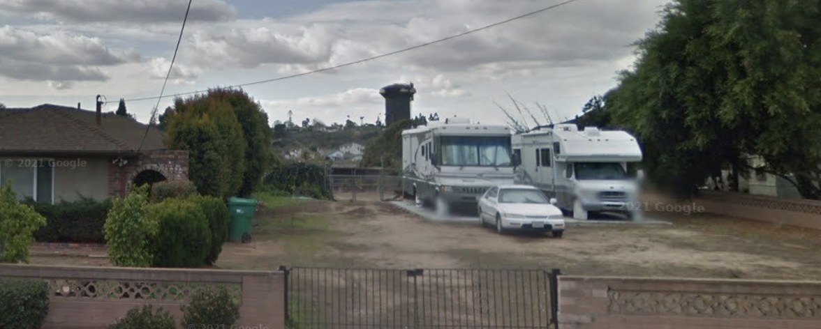 Rent Your Space For RV Storage Side Hustle: Rent Your Space For RV Storage | Source: Google Streetview
