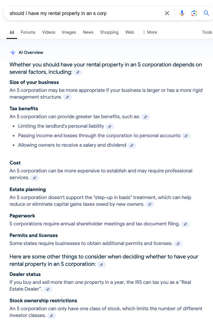 rental property s corp Should I Have My Rental Property In An S Corp?