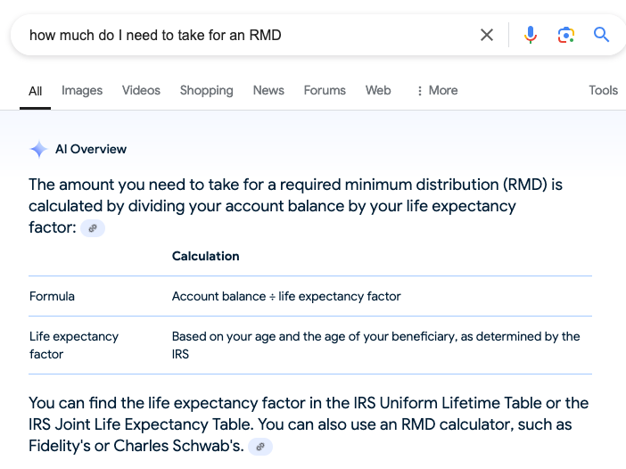 RMD How much do I need to take for an RMD?