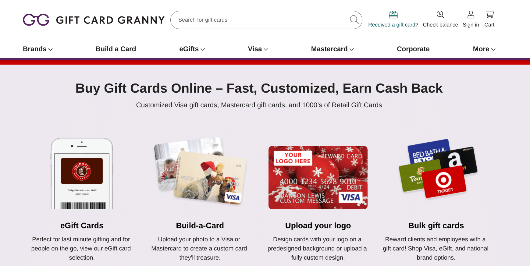 Gift Card Granny discounted gift cards: Gift Card Granny