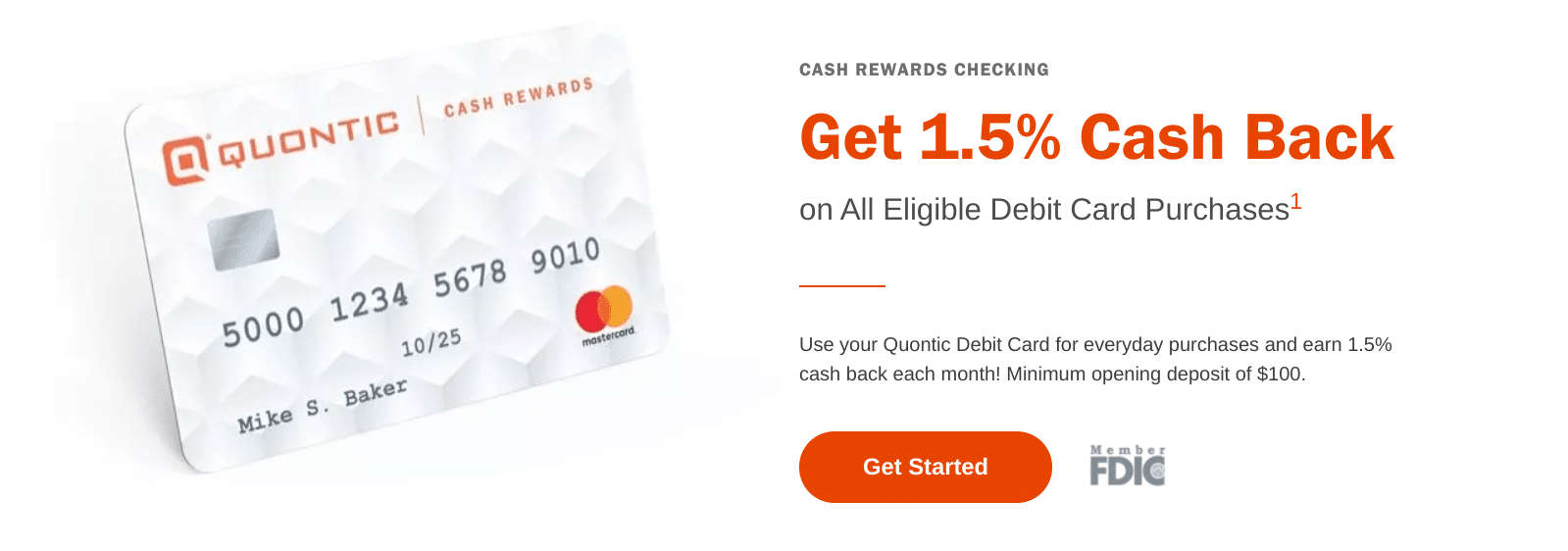 Quontic Bank cash back checking Quontic Bank Review: Cashback checking screenshot