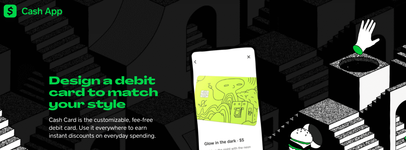 Cash app customizable debit card Cash app review: customizable debit card | Source: The College Investor