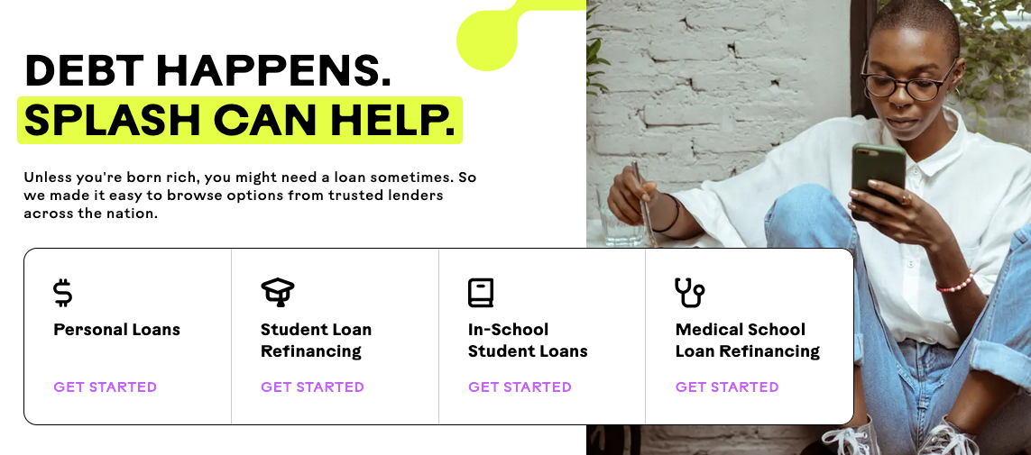 Splash Offerings Splash Financial Offerings As Of October 2024 | Source: The College Investor